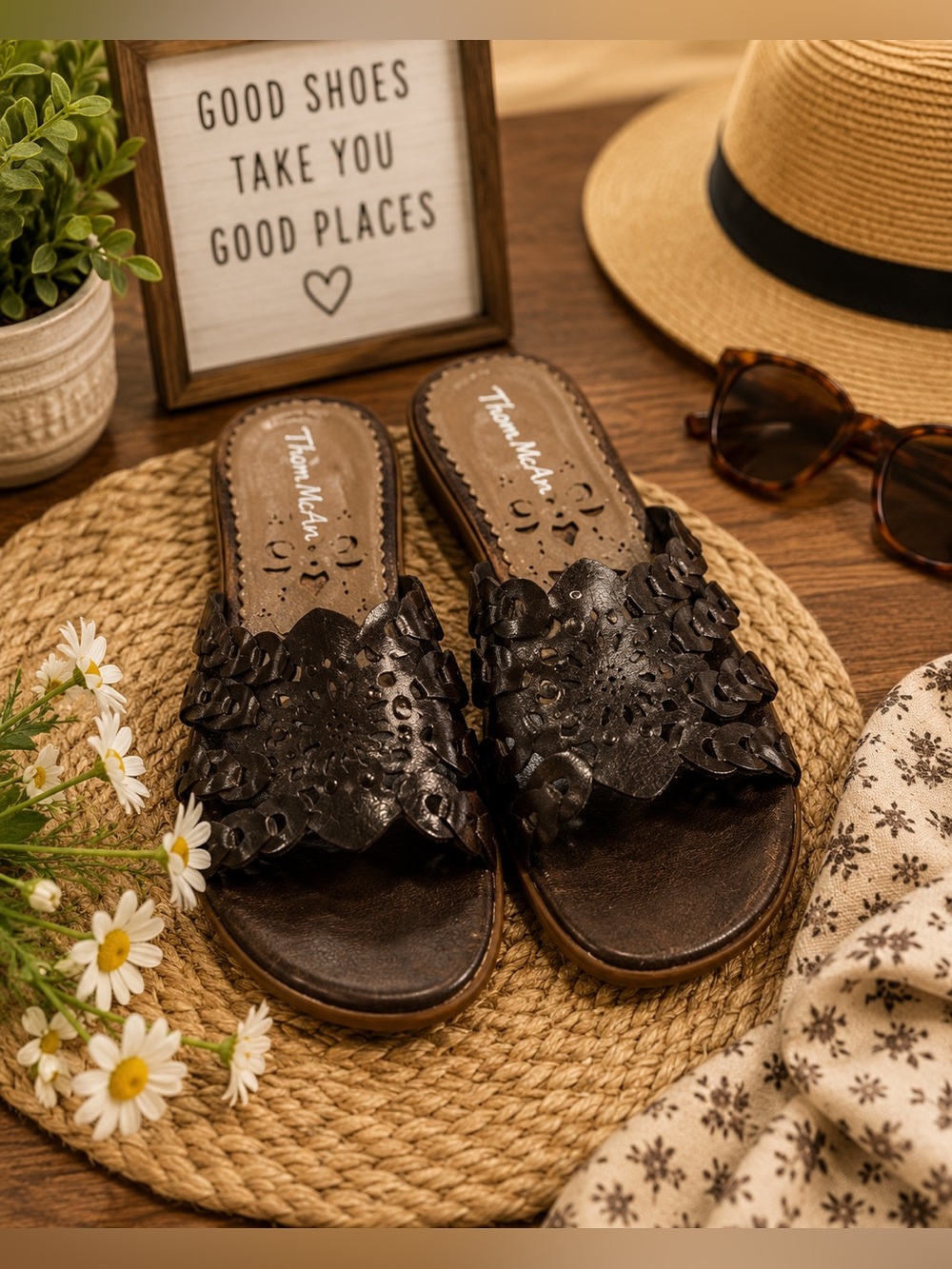 Thom McAn Leather Sandals